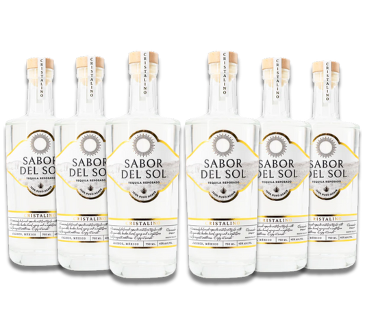 Multiple bottles of Sabor del Sol on a white background